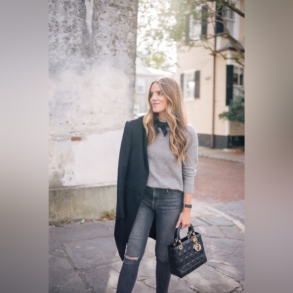 J. Crew Gayle Tie Neck Sweater in Gray - Picture 3 of 6